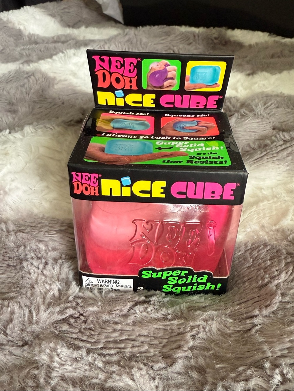 Nice Cube Super Solid Squish Toy - Pink